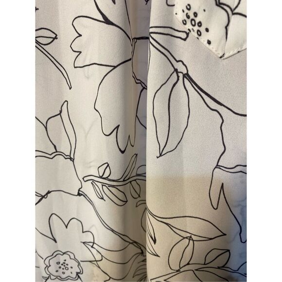 Loft Women’s Lightweight Peasant Long Sleeve Floral Blouse Size Small - Picture 3 of 5